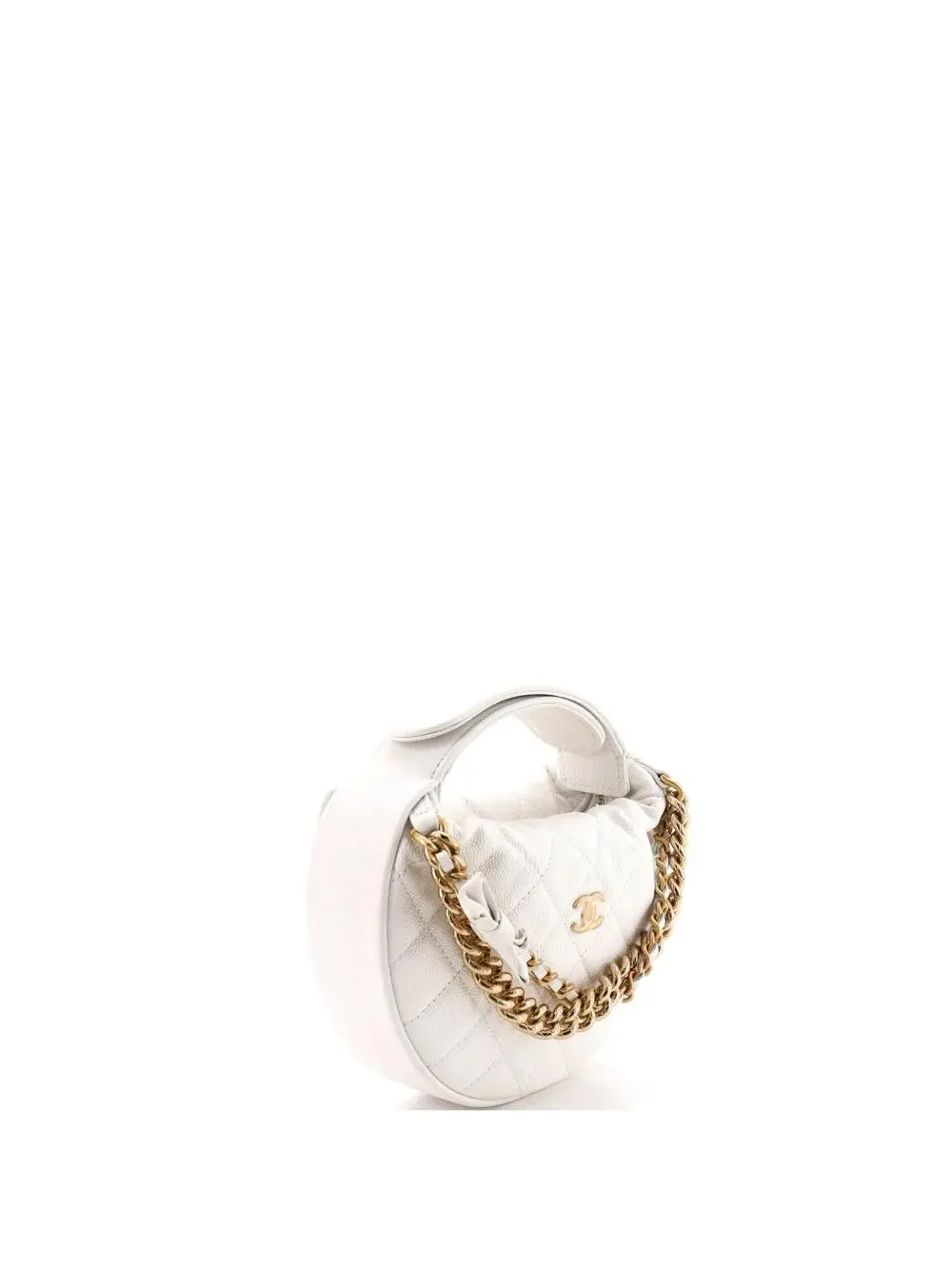 Chanel Double Chain Bow Hobo Pouch #290757C48B
